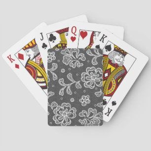 Lace fabric pattern 1 playing cards