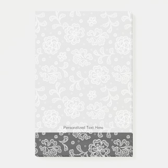 Lace fabric pattern 1 post-it notes (Front)