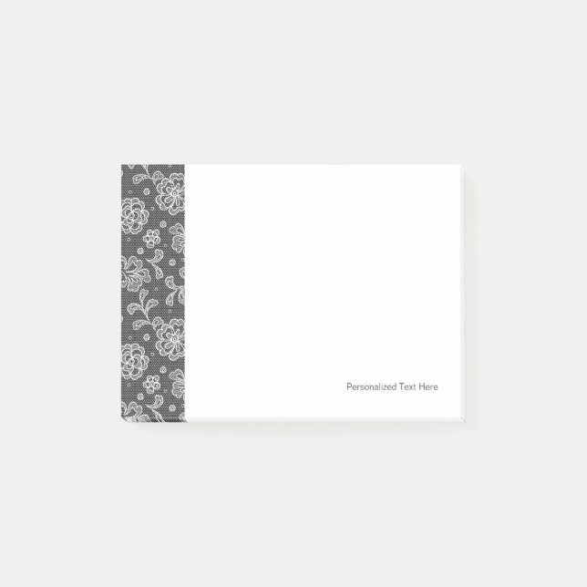 Lace fabric pattern 1 post-it notes (Front)