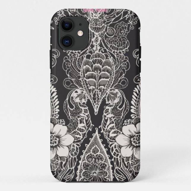 Lace Floral Harmony Mug Case-Mate iPhone Case (Back)