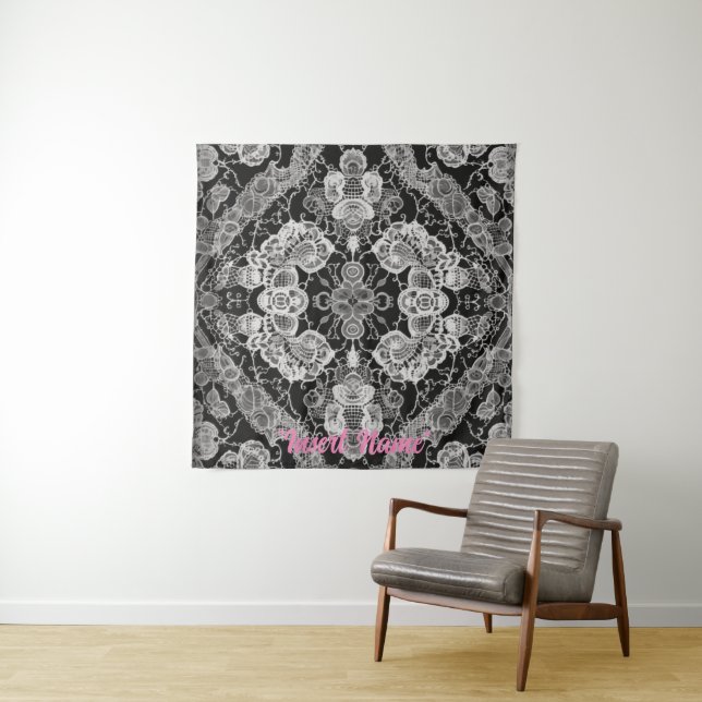Lace Floral Harmony Tapestry (In Situ (Horizontal))