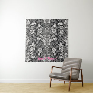 Lace Floral Harmony Tapestry