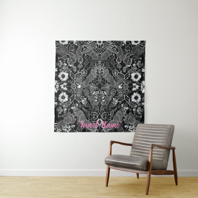 Lace Floral Harmony Tapestry (In Situ (Horizontal))