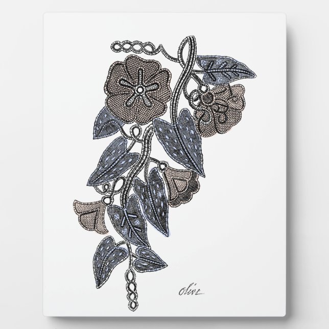 Lace Flowers Plaque (Front)