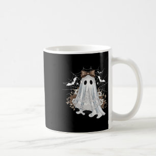 Lace Ghost Shirt Cute Floral Webs Spooky October F Coffee Mug