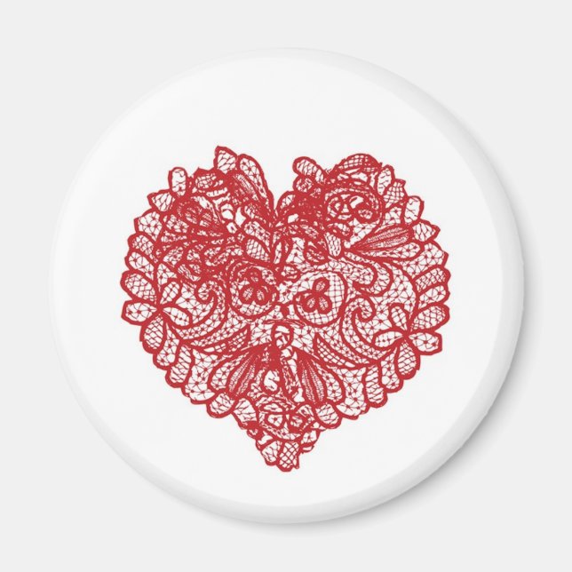 Lace Heart Magnet (Front)