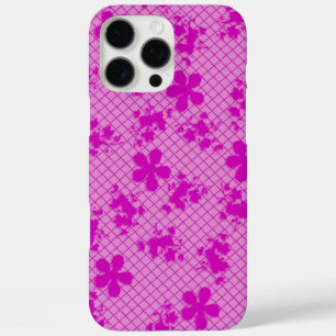 Lace Hot Pink Floral Samsung Galaxy S6, Tough iPhone 16 Pro Max Case