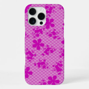 Lace Hot Pink Floral Samsung Galaxy S6, Tough iPhone 16 Pro Max Case