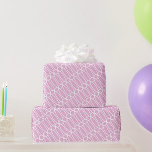 Lace link on Pink Wrapping Paper