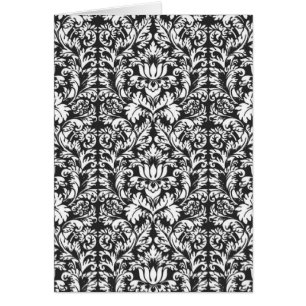 Lace noir blanc Damas Brocade