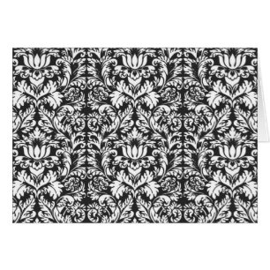Lace noir blanc Damas Brocade