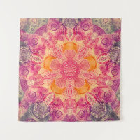 Lace Ornament Mandala: Round Watercolor Design