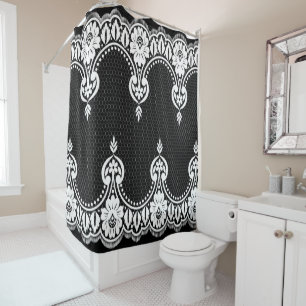 Lace Ornaments 8_GC Shower Curtain