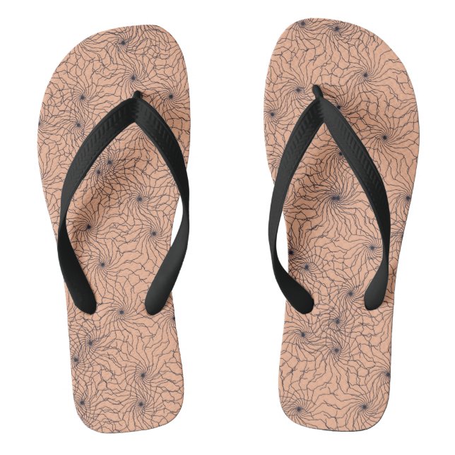 Lace pattern flip flops (Footbed)