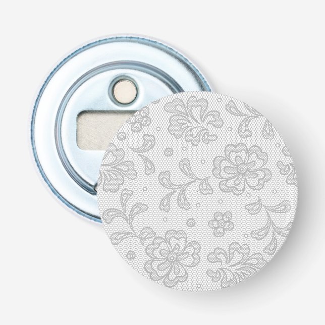 Lace pattern, flower vintage 1 bottle opener (Front)