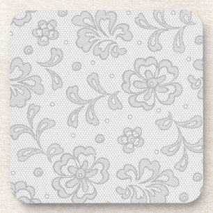 Lace pattern, flower vintage 1 coaster