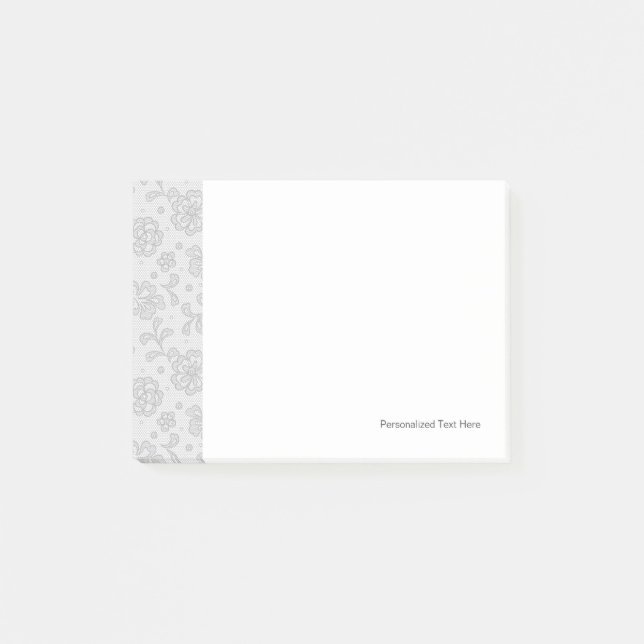 Lace pattern, flower vintage 1 post-it notes (Front)