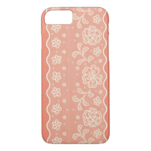 Lace pattern, flower vintage 4 Case-Mate iPhone case