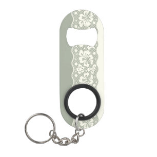 Lace pattern, flower vintage 5 mini bottle opener