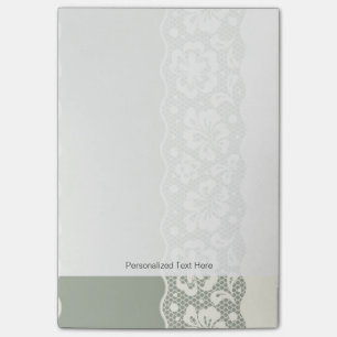 Lace pattern, flower vintage 5 post-it notes