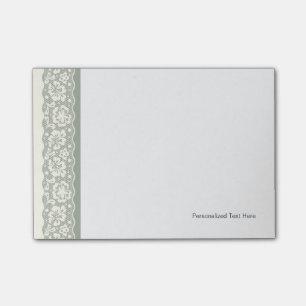 Lace pattern, flower vintage 5 post-it notes