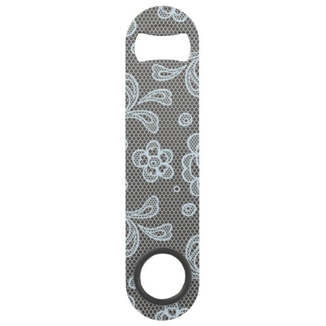 Lace pattern, flower vintage 6 bar key (Front)