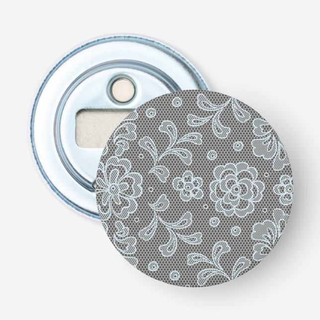 Lace pattern, flower vintage 6 bottle opener (Front)