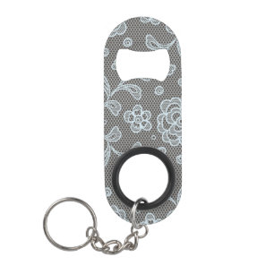 Lace pattern, flower vintage 6 mini bottle opener