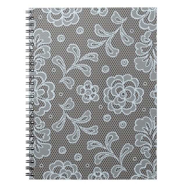Lace pattern, flower vintage 6 notebook (Front)