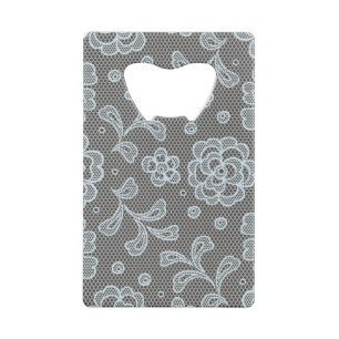 Lace pattern, flower vintage 6 wallet bottle opener