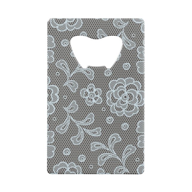 Lace pattern, flower vintage 6 wallet bottle opener (Front)