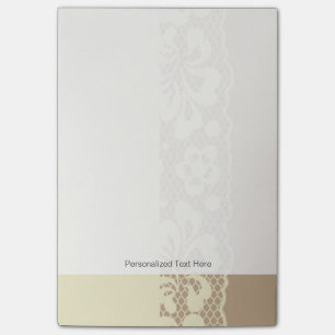 Lace pattern, flower vintage 7 post-it notes