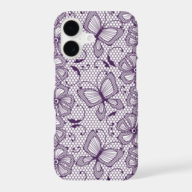Lace pattern with butterflies (Back)