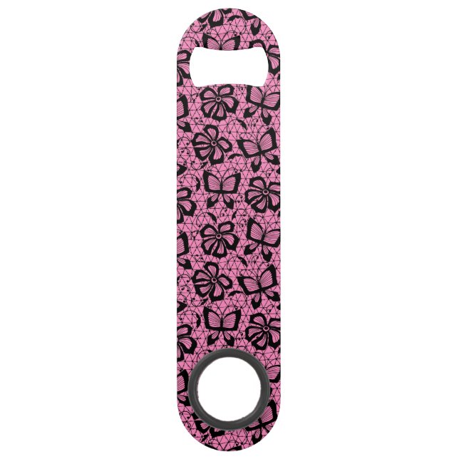 lace pattern with butterflies bar key (Front)