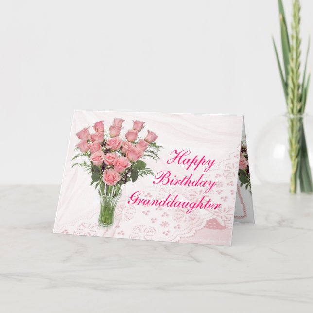 Lace & Rose Bqt-customize any occasion Card (Front)