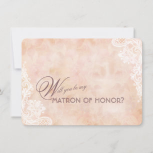 Lace Roses Old Paper Wedding Matron of Honour
