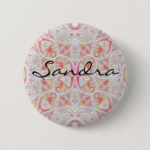lace, Sandra 2 Inch Round Button