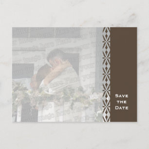 Lace Save the Date Postcard