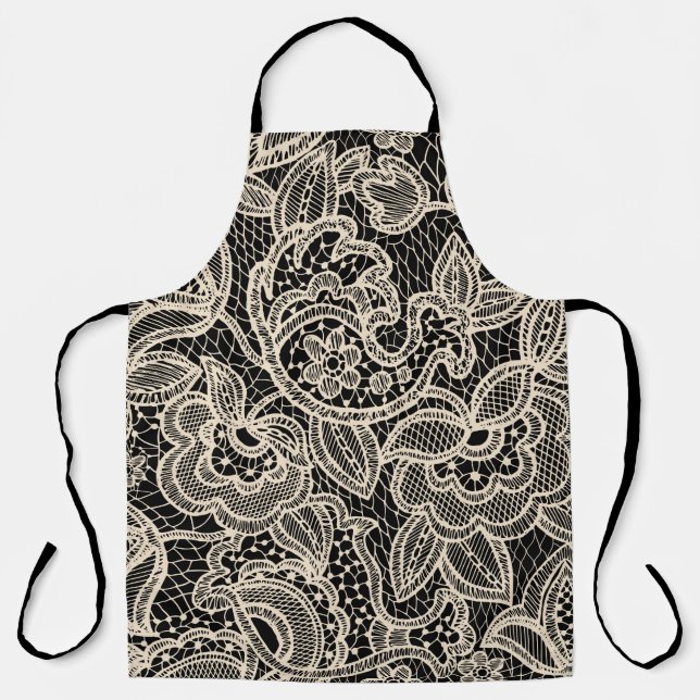 Lace seamless pattern apron (Front)