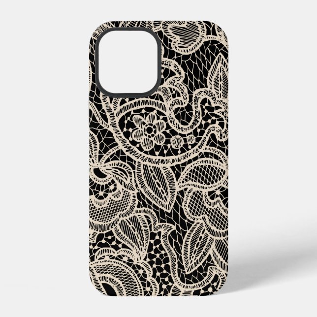 Lace seamless pattern iPhone case (Back)