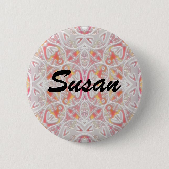 lace, Susan 2 Inch Round Button (Front)