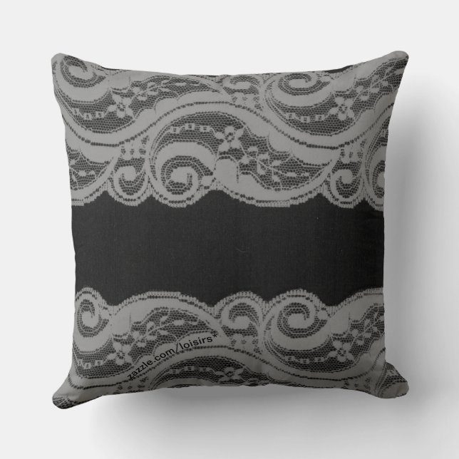 Lace Throw Pillow (Back)