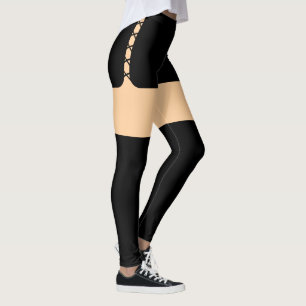Lace Up Shorts Leggings