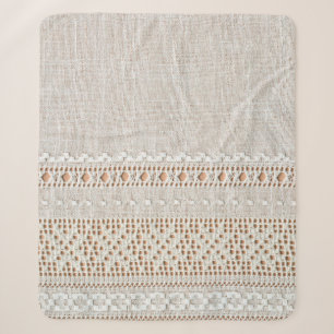 Lace vintage background with embroidery, grid sherpa blanket
