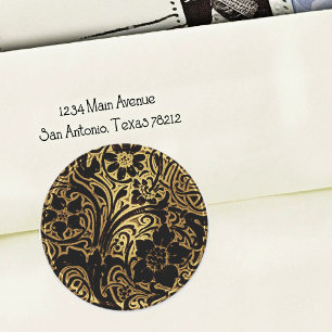 Lace Wedding Envelope Seal Gold