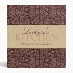 Lace with Hazelnut Ribbon Recipe Binder