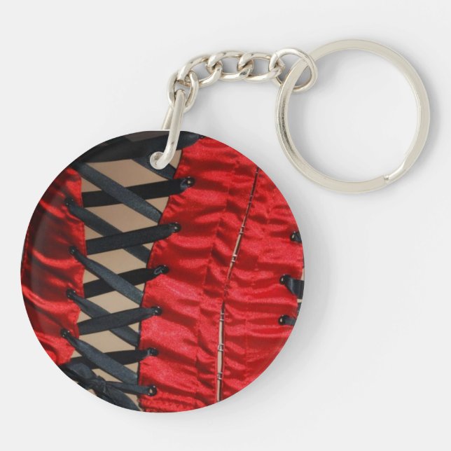 Laced Corsets Keychain  (Back)