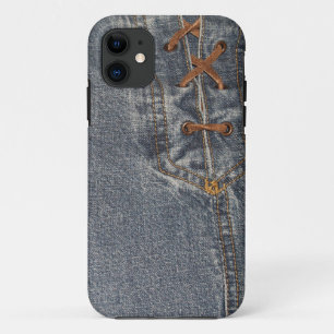Laced Up Denim iPhone 5 Case-Mate Barely There iPhone 11 Case