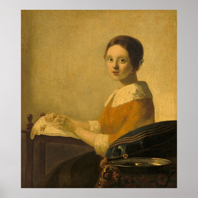 Lacemaker - Johannes Vermeer Fine Art Poster (Front)