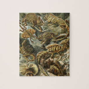 Lacertilia by Ernst Haeckel Vintage Lizard Animals Jigsaw Puzzle